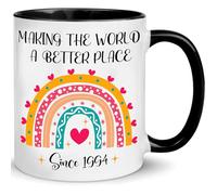 Coffee Mug 30Th for Making The World A Better Place Since 1994 Best for 30 Year Old for 30 Years Old Funny Birthday Personalised Mug Funny Tea Cup Safe Ceramic Cup for Anyone Teacher 330ML