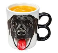 Coffee Mug 338ml Decorative 3D Dog Funny Drinking Cup | Funny Dog Coffee Mug Tongue for Indoor Home Gathering Desk Daily Milk Water Juice Latte Tea Beer