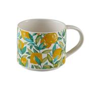 Coffee Mug 350Ml Fine China Cup Lemon Trail Decorated Mug Hot Beverage Drinkware