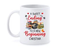 Coffee Mug A Sweet Ending to A New Beginning Coffee Cups Multicoloured Work Mugs Contemporary Tea Mug for Birthday Gifts Presents Kitchen 330 Ml
