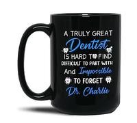 Coffee Mug A Truly Great Dentist Coffee Cups Personalised Ceramic Tea Cup Multicoloured Work Mugs for Boy Office Gifts Kitchen 330 Ml