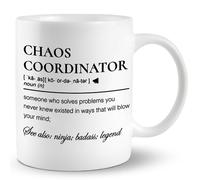 Coffee Mug Chaos Coordinator Novelty Stoneware Coffee Mug Stylish Cup for Festive Men Coworkers
