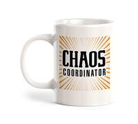Coffee Mug Chaos Coordinator Plastic Humous Stoneware Coffee Mug Novelty Ceramic Drinkware for Anniversary Latte Cafes