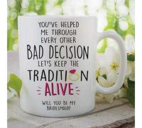 Coffee Mug Cup Bridesmaid Proposal Present Bridesmaid Present Be My Bridesmaid Will You Be My Bridesmaid Ceramic Mug Surprise Best Friend Present Bridal Party Office Mug