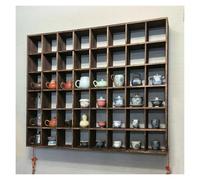 Coffee Mug Display Rack, Wall Mounted Wooden Storage Shelf for Mugs, Collectibles, Shot Glasses, and Teapots