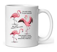 Coffee mug Flamingo I'm Not Crazy I'm Just Special, Gifts For Coffee Mug Gift For Men Woman, 11oz 15oz Mug, Travel Cup, Gift Cup 11oz or 15oz