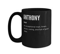 Coffee Mug for Anthony Definition Drinkware for Latte 330Ml | Drinking Cup Personalised Stylish Tea Cup for Birthday Work Workplace