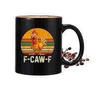 Coffee Mug for Chicken Lovers, Ceramic Mug 350 ml for Milk and Drinks - Hilarious Morning Coffee Mug, for Home, Office, School, University, Living Room, Dining Room, Room