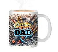 Coffee Mug for Dad: Gift Mug 9.5 cm, Ceramic Drinks, Design of the Best Dad of All Time with Capacity of 350 ml, Bright Colours, Ergonomic Handle to Enjoy D