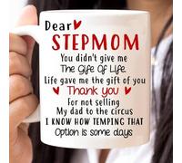 Coffee Mug for Step Mom from Bonus Daughter Son You Didnt Give Me The Gifts of Life Stepmom Gifts Ideas Accent Mug 11oz White Cup for Birthday Christmas - Premium Quality Printed Coffee Mug