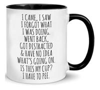 Coffee Mug Funny Senior Citizens I Came I Saw I Forgot What I was Doing Funny Tea Cup Funny Ceramic Cup Safe Personalised Mug for Teacher Anyone Kitchen Accessories 330ML