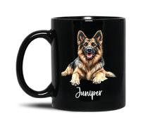 Coffee Mug Germans Shepherds Ceramic Tea Cup Multicoloured Work Mugs Coloured Ceramic Mugs for Gift Birthday Gifts Boy 330 Ml