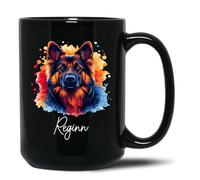 Coffee Mug Germans Shepherds Coffee Cups Coloured Ceramic Tea Cup Smooth Tea Mug for Home Kitchen Boy 330 Ml