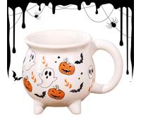 Coffee Mug, Halloween Witch Ceramic Mug, Star Pattern, Coffee Cup, 13x9.5cm, 350-450ml, Multifunctional, for hot Drinks, soups, Decoration in Living Room, Kitchen,