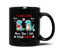 Coffee Mug I Love You More Than I Hate Your Farts Tea Mug Fine Patterns Coffee Cups Smooth Ceramic Mugs for Birthday Gifts Boy Kitchen 330 Ml