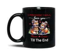 Coffee Mug I Promise I Will Love You Till The End Ceramic Tea Cup Coloured Coffee Cups Smooth Tea Mug for Boy Office Gifts Kitchen 330 Ml