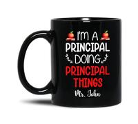 Coffee Mug I'm A Principal Doing Coffee Cups Novelty Tea Mug Coloured Work Mugs for Presents Office Gifts Birthday Gifts 330 Ml