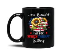 Coffee Mug It's A Beautiful Day for Speech Therapy Coffee Cups Coloured Tea Mug Funny Ceramic Tea Cup for Home Gift Presents 330 Ml