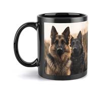 Coffee Mug Large Porcelain Mug Animal German Shepherd Coffee Cups Ceramic Large Coffee Mug with Handle Funny Mug Tea Cup for Office And Home Unique Coffee Mugs