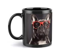 Coffee Mug Large Porcelain Mug French Bulldog Coffee Cups Ceramic Large Coffee Mug with Handle Funny Mug Tea Cup for Office And Home Unique Coffee Mugs