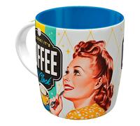 Coffee Mug, Nostalgic Art Retro Coffee Mug, Ceramic 330ml, Coffee O'Clock Mug