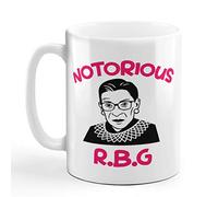 Coffee Mug Notorious R.B.G Ruth Bader Ginsburg Mugs Christmas 2PCS-330ML | Portable Coffee Cups Funny Tea Cup Office Birthday