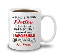Coffee Mug Personalized A Truly Amazing Doctor is Hard White for 330ML