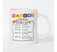 Coffee Mug Personalized Artist Hourly Rate White Ceramic Mugs for 330ML