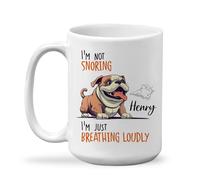 Coffee Mug Personalized Bulldog is Breathing Personalised Mug Novel Ceramic Mugs Funny Ceramic Cup for Work Anyone Office 330ML
