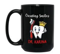 Coffee Mug Personalized Creating Smiles Black Ceramic Mugs for 330ML
