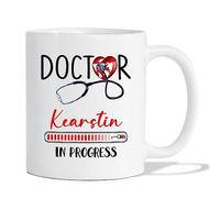Coffee Mug Personalized Doctor in Progress White Tea Cup for Work 330ML