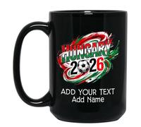 Coffee Mug Personalized Hungary Black Personalised Mug for Office 330ML