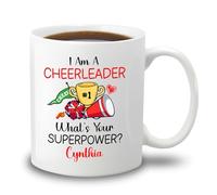 Coffee Mug Personalized I Am A Cheerleader What's Your Power for 330ML