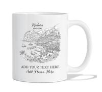 Coffee Mug Personalized Madeira - Portugal White Ceramic Cup for 330ML | Ceramic Mugs Decorations Personalised Mug For Office