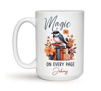 Coffee Mug Personalized Magic On Every Page Tea Cup Decorations Ceramic Cup Novel Ceramic Mugs for Work Office Anyone 330ML