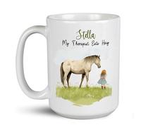 Coffee Mug Personalized My Therapist Eats Hay Personalised Mug Decorations Ceramic Mugs Premium Ceramic Cup for Office Work Anyone 330ML