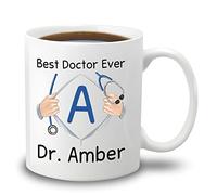 Coffee Mug Personalized Name & Skin Color Doctor Tea Cup Premium Work Mug Decorations Ceramic Cup for Work Anyone Office 330Ml