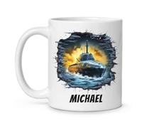 Coffee Mug Personalized Nuclear Submarine Ceramic Cup Funny Personalised Mug Decorations Tea Cup for Anyone Kitchenware Office 330ML