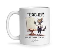 Coffee Mug Personalized Teacher I'll Be There Tea Cup Decorations Ceramic Cup Premium Ceramic Mugs for Kitchenware Anyone Office 330ML