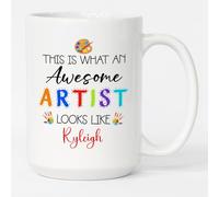 Coffee Mug Personalized This is What an Awesome Artist White for 330ML