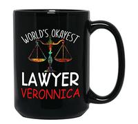 Coffee Mug Personalized World's Okayest Lawyer Black for 330ML