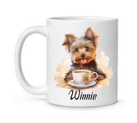 Coffee Mug Personalized Yorkshire Terrier Tea Cup Novel Ceramic Mugs Funny Personalised Mug for Work Anyone Office 330ML