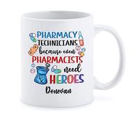Coffee Mug Pharmacy Technicians Tea Mug Contemporary Ceramic Tea Cup Multicoloured Work Mugs for Home Kitchen Presents 330 Ml