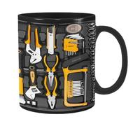 Coffee Mug Printed Word Kit Photo Print Toolbox, Tool Box Mechanic Mugs, Mechanic Mug Black, Creative Mechanics Tool Box Set Mug, Funny Coffee Cup for Mechanics