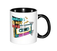 Coffee Mug Retro 80S Analog is Not Dead Glossy Finish Family Print Mug Large Handle Art Gifts Ceramic Tea Cup 11Oz