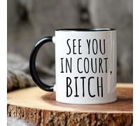 Coffee Mug See You in Court, Lawyer Best Lawyer Ever, Lawyer Law Student Personalised Mug Premium Work Mug Coloured Ceramic Cup for Anyone Kitchen Accessories Teacher 330ML