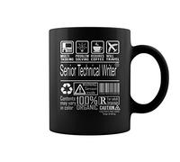 Coffee Mug Senior Technical Writer Multitasking Ceramic Mugs Funny Work Mug Novel Ceramic Cup for Birthday Work Office 330Ml
