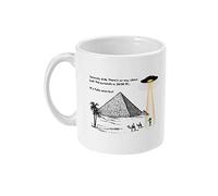 Coffee Mug Summertime Aliens Built The Pyramids - - Ancient Egypt - Archeological History - Educational Humor - Egyptian Themed - Alien Buildings Camping Traveling S Funny Large Tea Mug 330 Ml