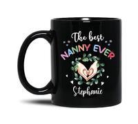 Coffee Mug The Best Nanny Ever Ceramic Tea Cup Smooth Coffee Cups Fine Patterns Tea Mug for Presents Office Gifts Gift 330 Ml
