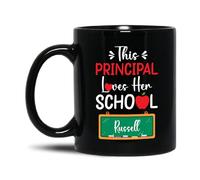 Coffee Mug This Principal Lovers Her School Ceramic Tea Cup Funny Tea Mug Personalised Work Mugs for Presents Home Office Gifts 330 Ml